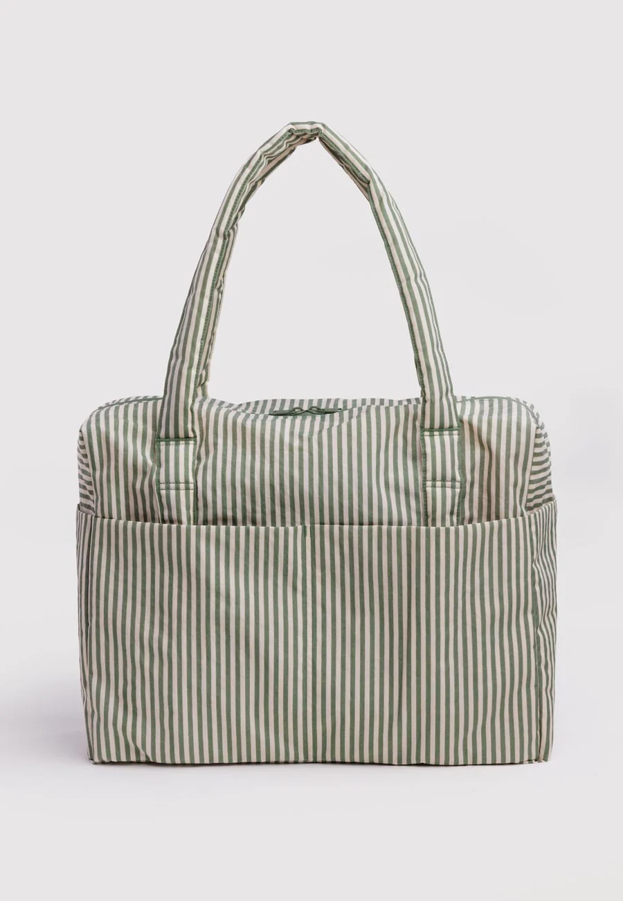 Baggu Cloud Carry-On Sage Stripe