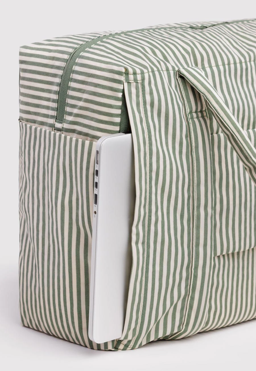 Baggu Cloud Carry-On Sage Stripe - Image 6