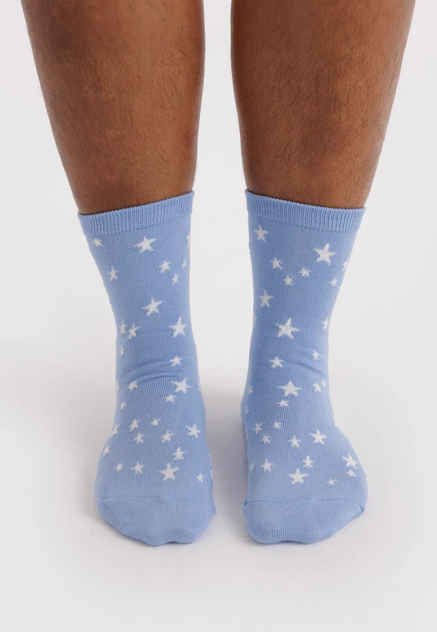Baggu Crew Sock Blue Star - Image 2