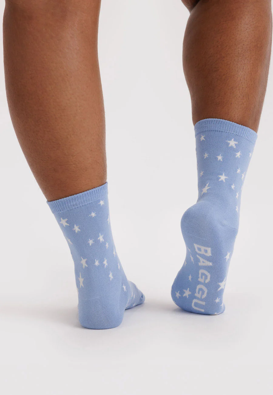 Baggu Crew Sock Blue Star - Image 3