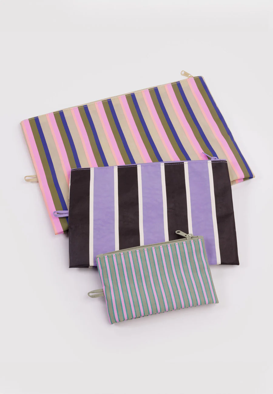 Baggu Go Pouch Set Candy Shop Stripes - Image 3