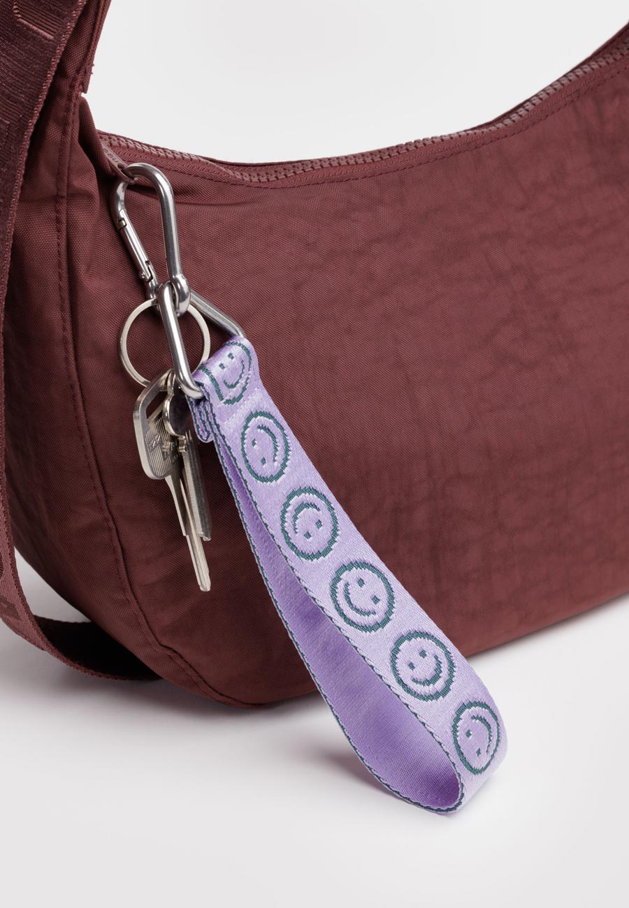 Baggu Logo Keychain Lilac Happy - Image 2