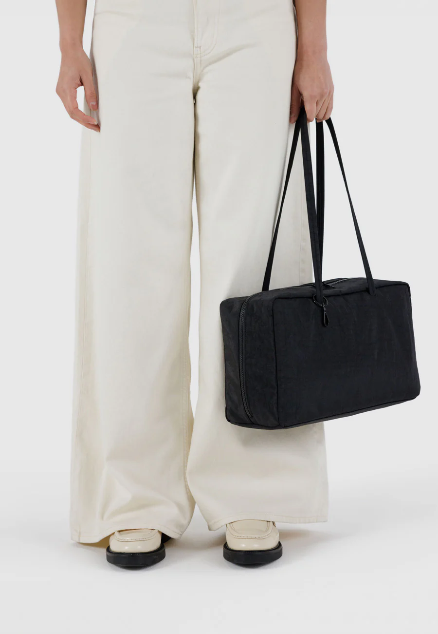Baggu Medium Nylon Bowler Bag Black - Image 2