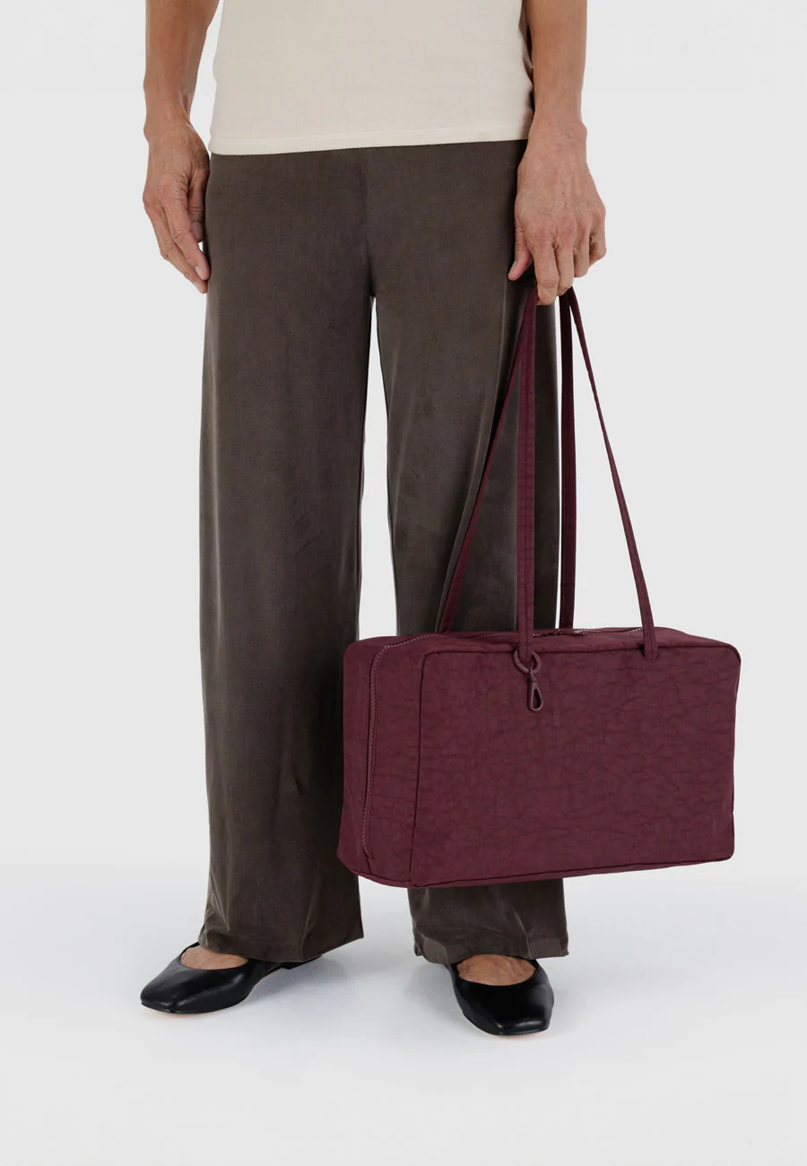 Baggu Medium Nylon Bowler Bag Mahogany - Image 4