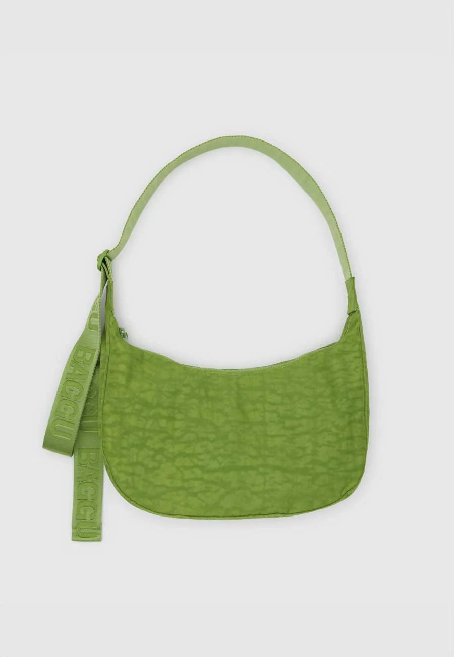 Baggu Medium Nylon Crescent Bag Green Juice