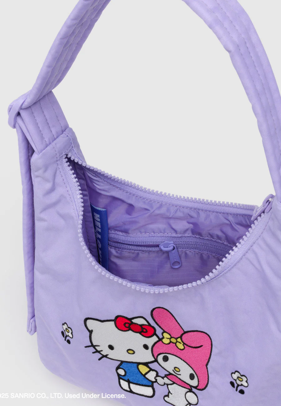 Baggu Mini Nylon Shoulder Bag Embroidered Hello Kitty & My Melody - Image 3