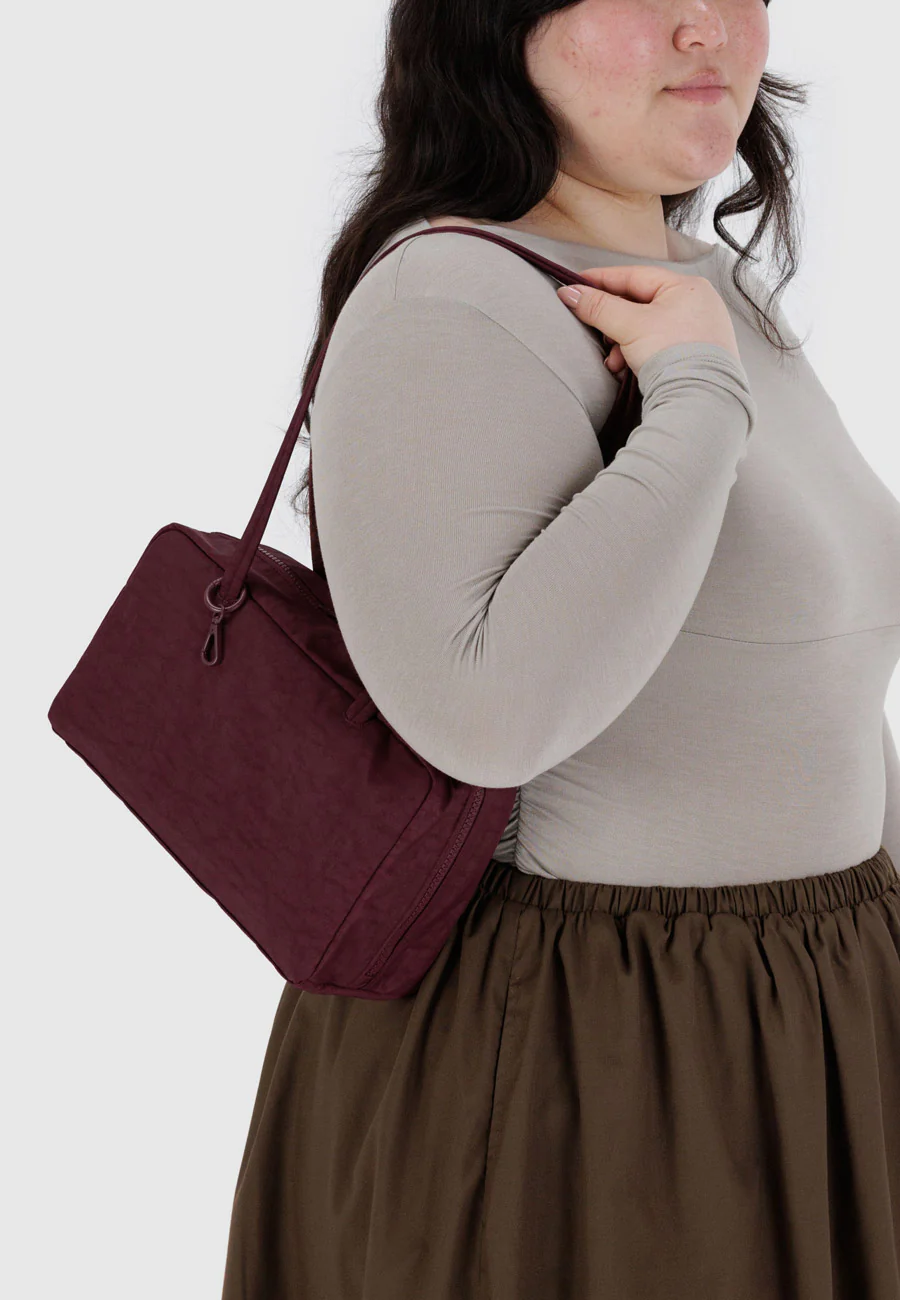 Baggu Nylon Bowler Bag Mahogany - Image 2