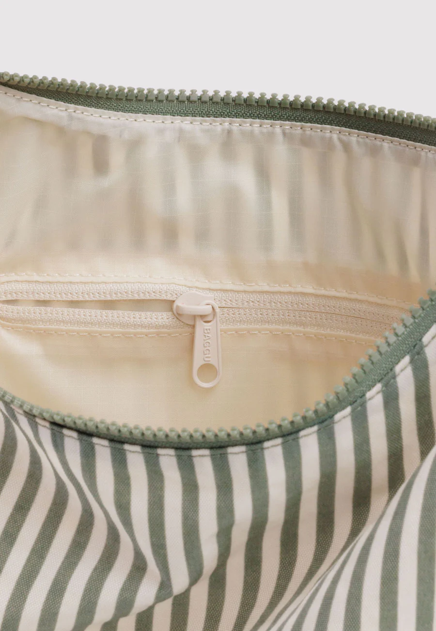 Baggu Nylon Shoulder Bag Sage Stripe - Image 3