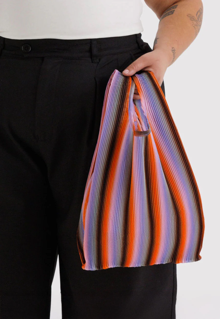 Baggu Pleated Baggu Gradient Stripe Poppy &Lilac - Image 2