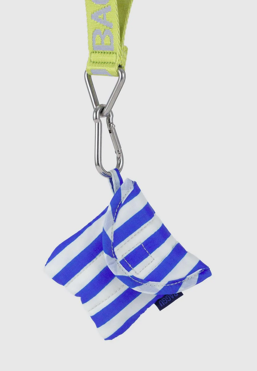 Baggu Puffy Earbuds Blue Painted Stripe - Image 3