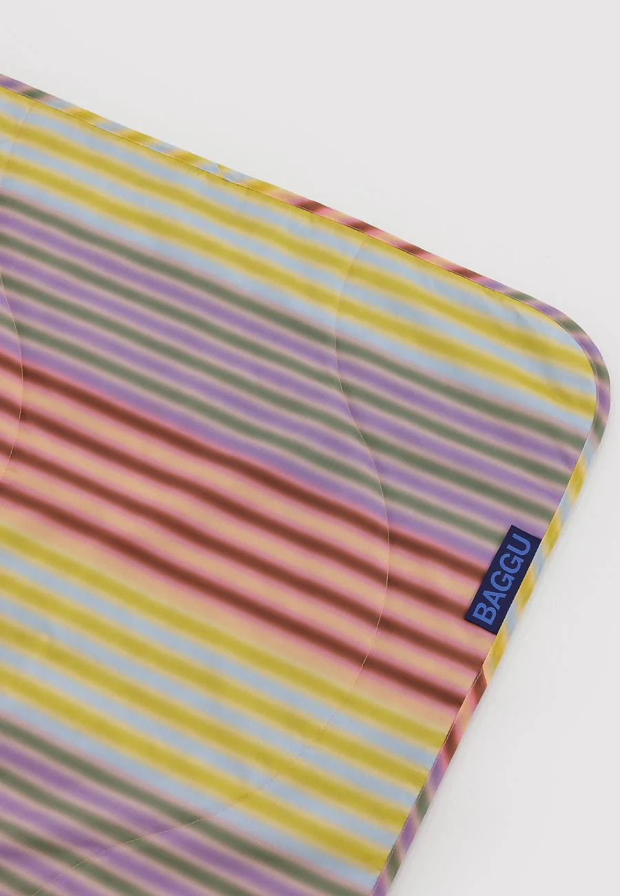Baggu Puffy Picnic Blanket Gradient Stripe Multi - Image 2