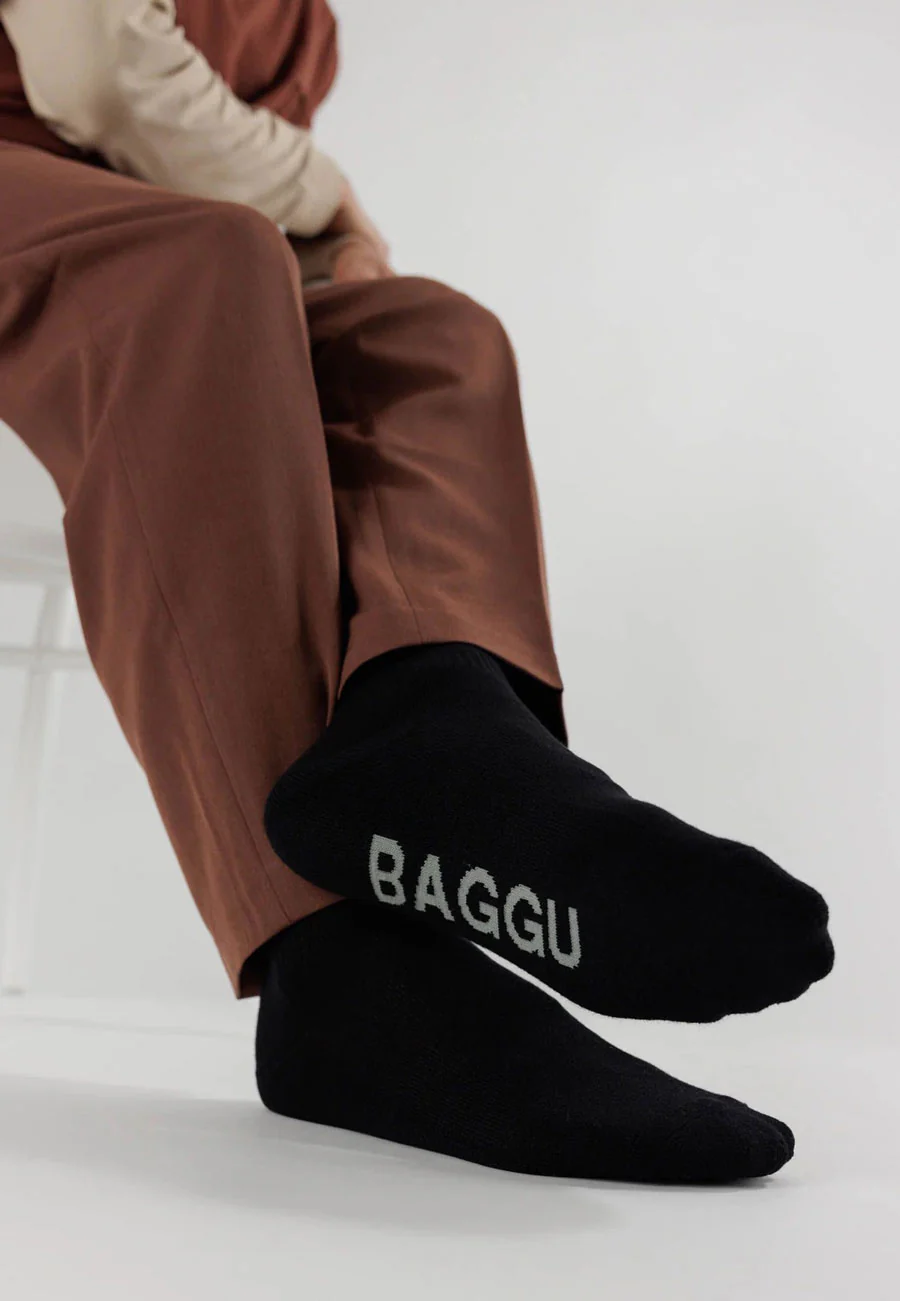 Baggu Ribbed Sock Black - Image 2