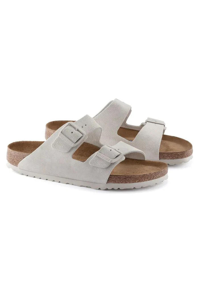 Birkenstock Arizona SFB Suede Antique White - Image 5