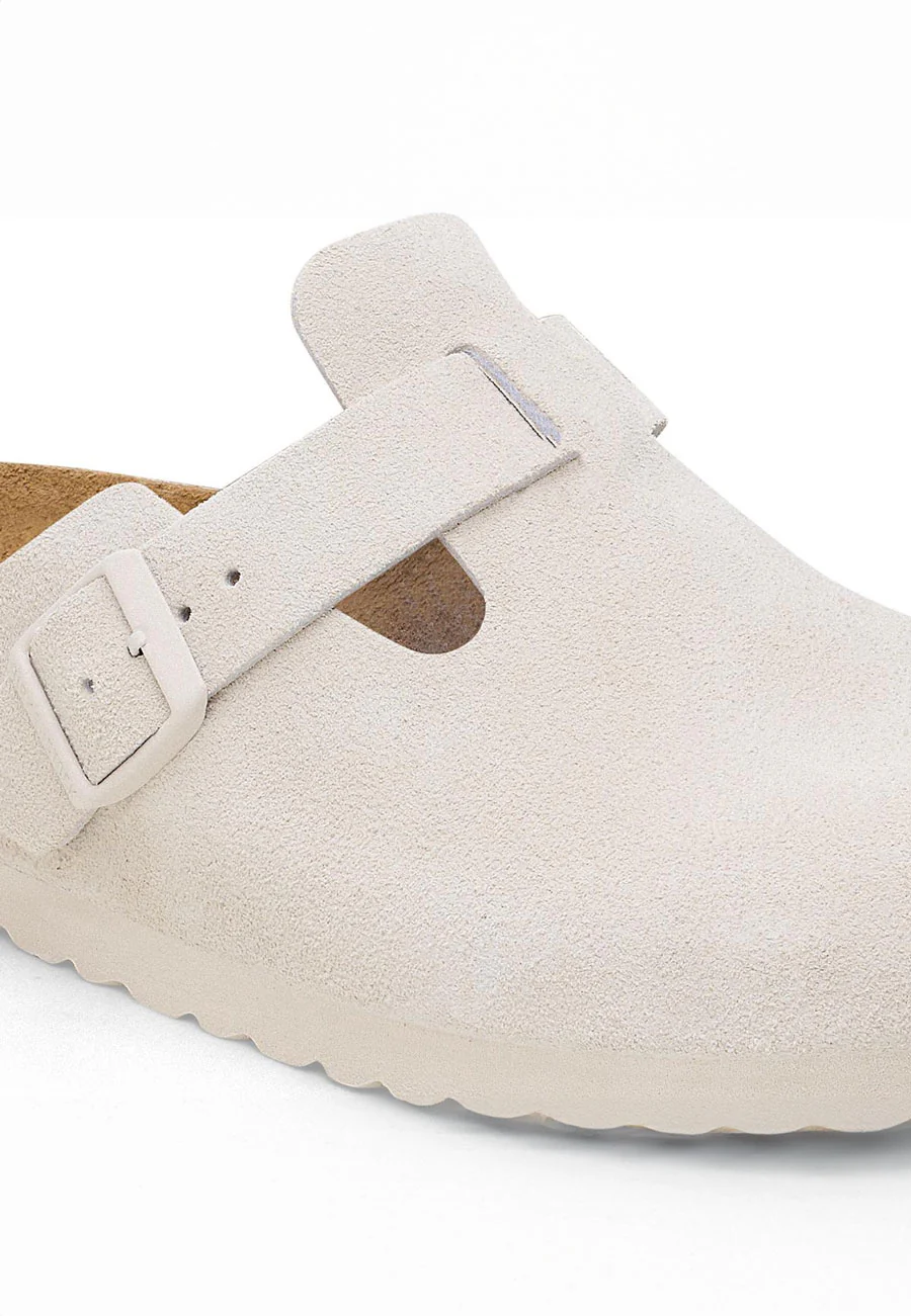 Birkenstock Boston SFB Suede Antique White - Image 5
