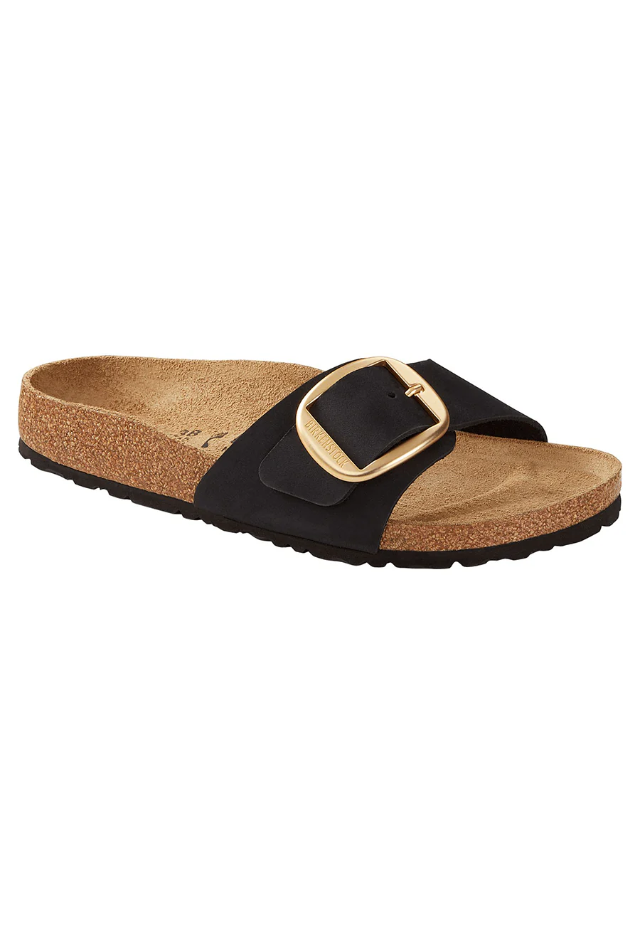 Birkenstock Madrid Big Buckle Nubuck Black