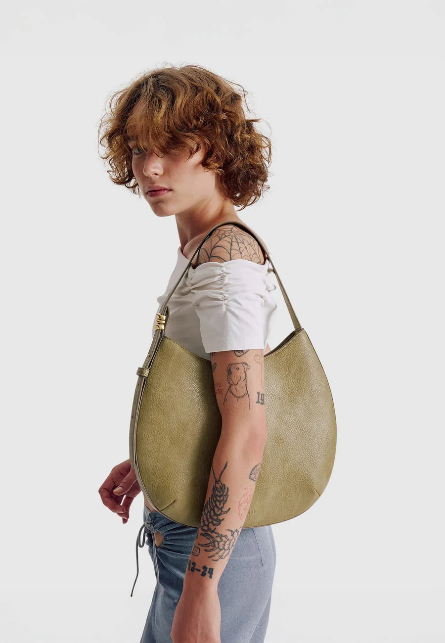 Brie Leon Organica Day Bag Olive - Image 2