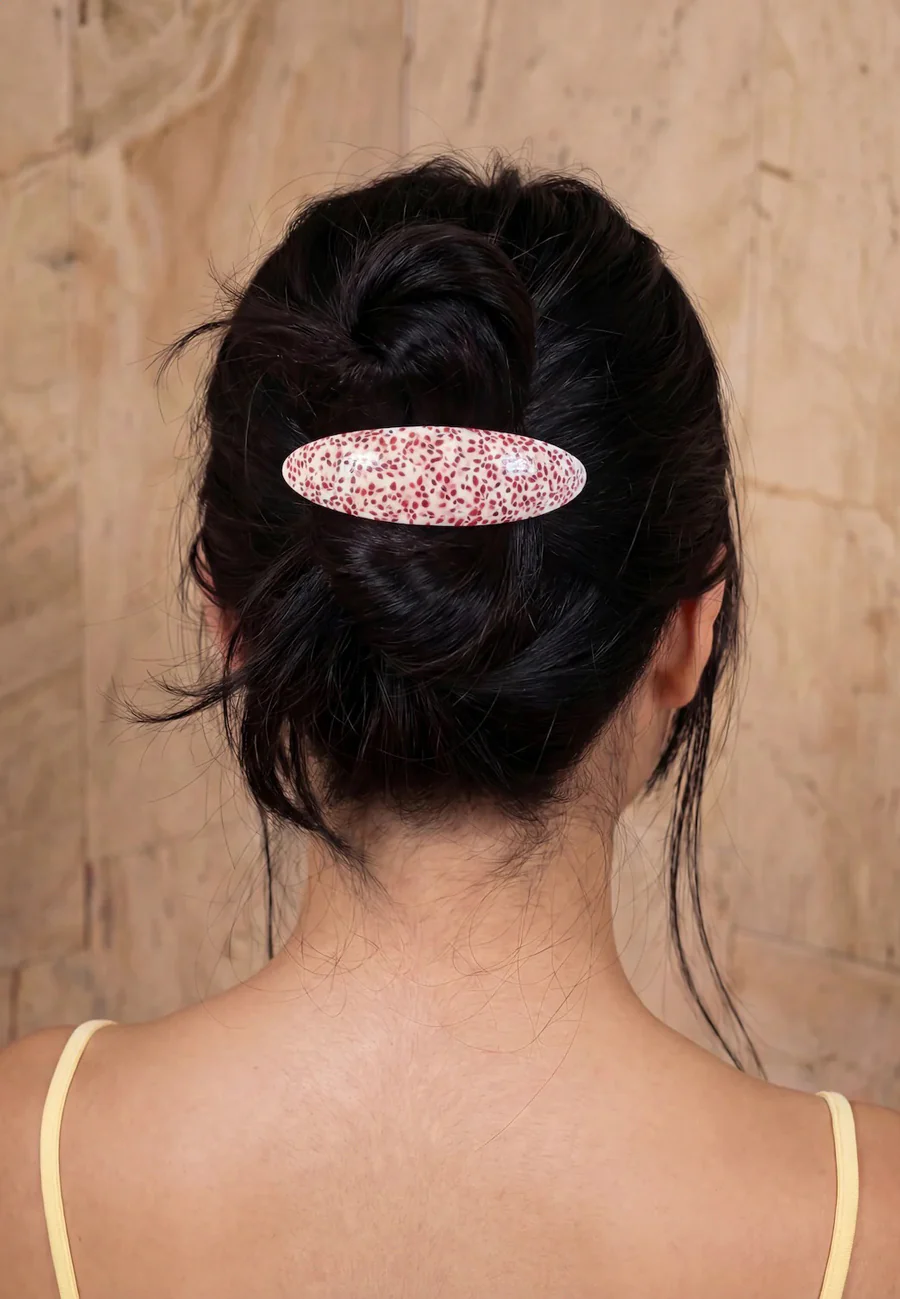 Buttermilk Accessories Yim Mei Barrette Rhubarb Custard - Image 2