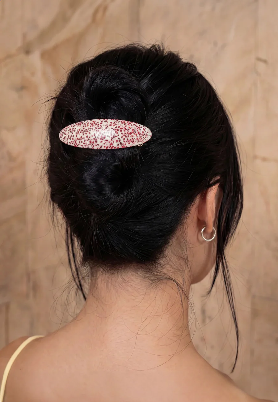 Buttermilk Accessories Yim Mei Barrette Rhubarb Custard - Image 3