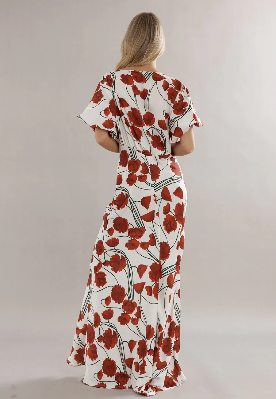 Caitlin Crisp Florence Gown Poppy Satin - Image 5