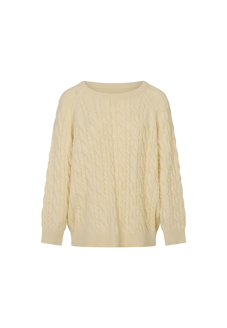 Commonplace Essentials Fisherman Knit Butter - Image 3