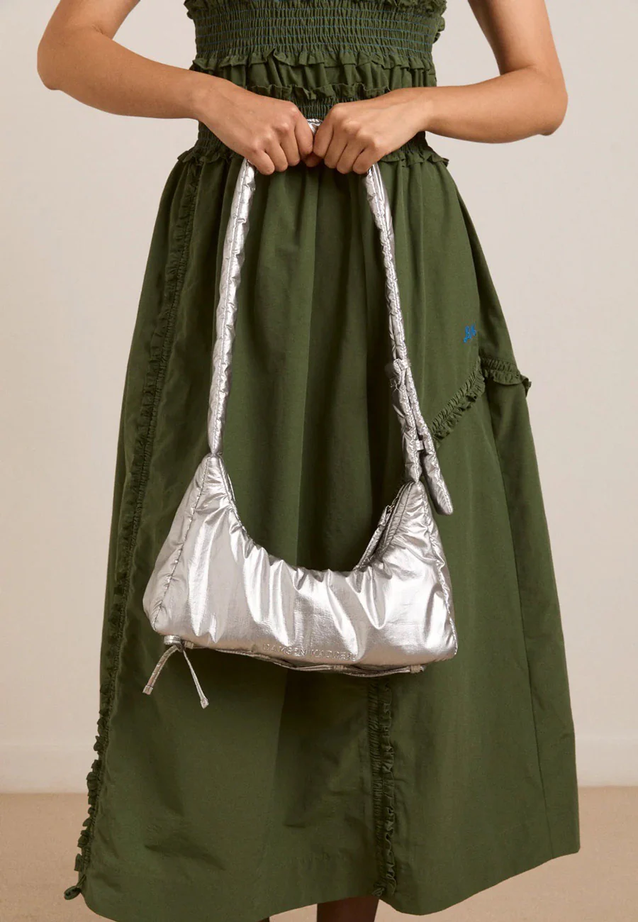 Damson Madder Puffy Saz Bag Silver - Image 4