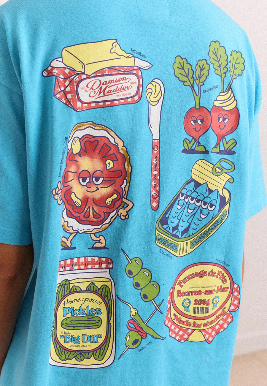 Damson Madder Snack Plate Graphic Tee - Image 5