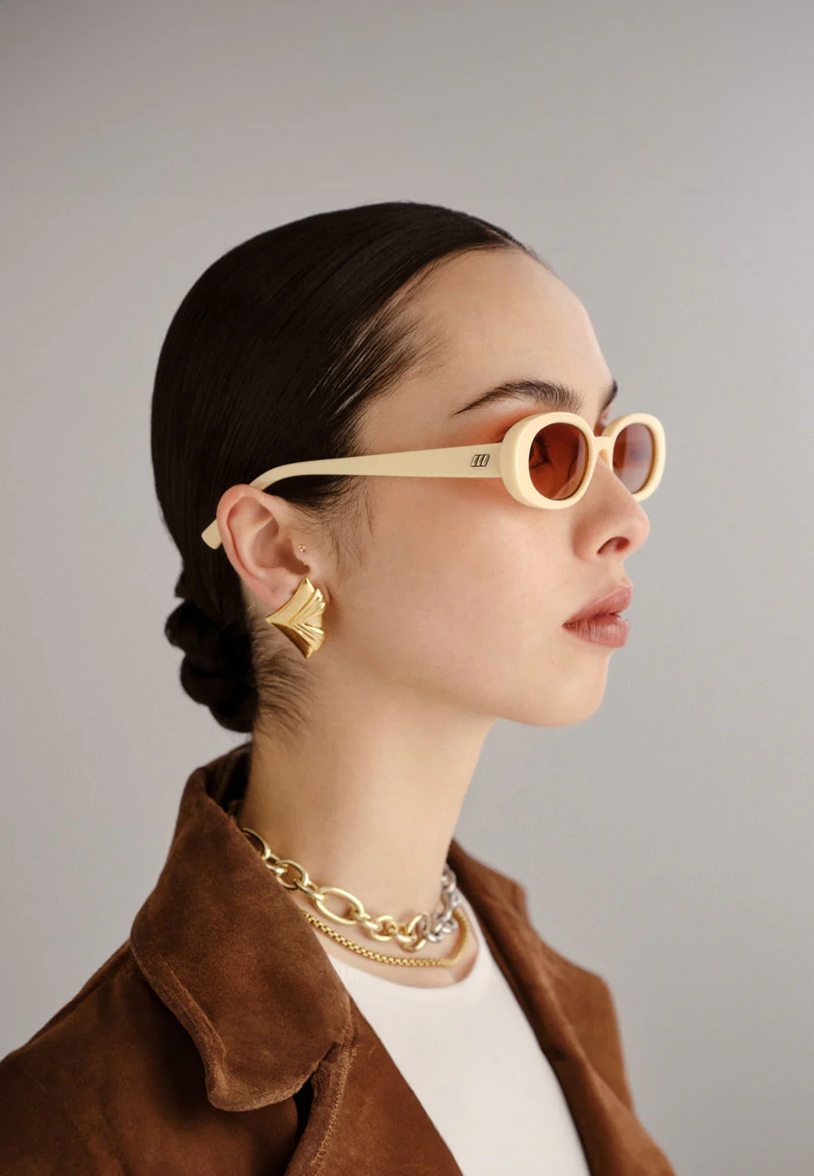 Le Specs Outta Love Ecru - Image 4