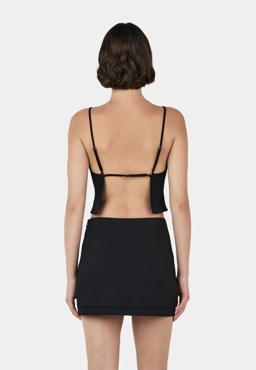 Ownley Thea Mini Skirt Black - Image 3