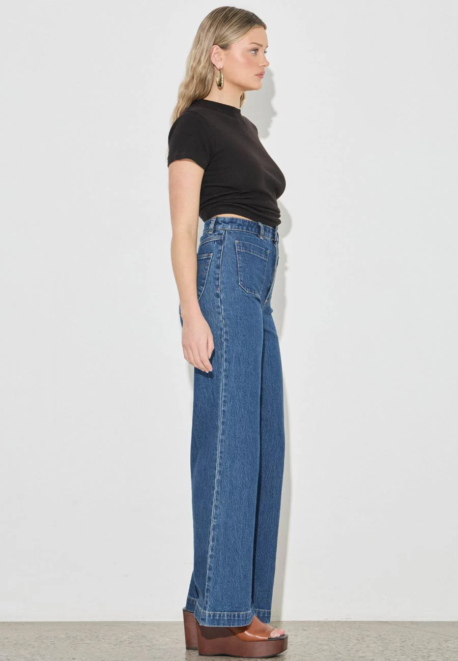 Rolla's Sailor Jeans Long Eco Ruby Blue - Image 3