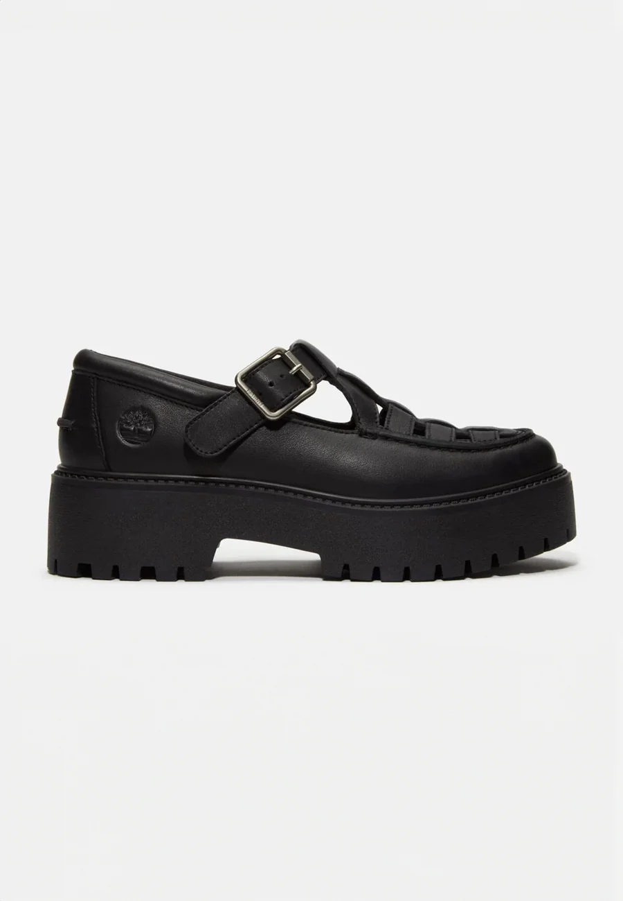 Timberland Stone Street Buckle Black Full Grain